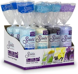 Color Scents-981266 Medium Trash Bags-4 Gallon, 840 Total Bags ( 12Packs of 70 ) - Picture 1 of 14