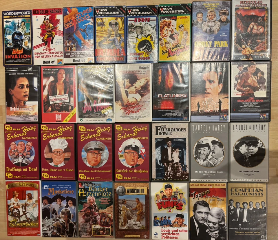VHS Sammlung 29x Film Klassiker 60er/70er/80er/90er - Original VHS Für Sammler - Bild 1 von 4