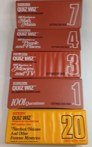 Vintage 80s Coleco Quiz Wiz #1,3,4,7&20 Selling For Parts Or Repair - Picture 1 of 12
