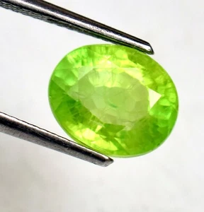 Natürlich Zertifiziert Grün Peridot 5.80 Karat Ovaler Schliff Lose Edelstein Für - Bild 1 von 5