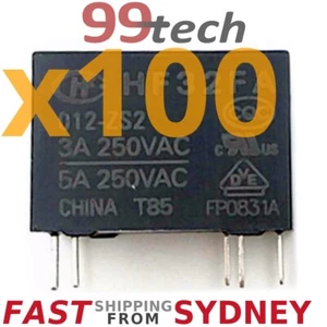 100x Relay HF32FA/012-ZS2 12V 3A, From SYDNEY - Picture 1 of 2