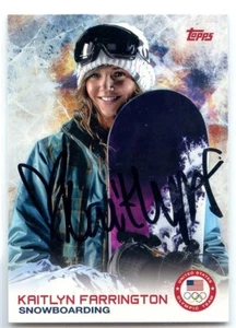 Kaitlyn Farrington firmado autografiado 2014 Topps olímpico de invierno automático #30 - Imagen 1 de 1