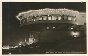 Postcard Germany Koln Die Bastei Restaurant Architect Wilhelm Riphahn RPPC 1930s - Picture 1 of 1