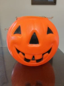 Halloween Jack o’-Lantern Kürbis Eimer Blasform Kunststoff Trick or Treat Süßigkeiten - Bild 1 von 10