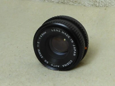 COSINA COSINON- SQ 50MM 1:2 LENS PENTAX K MOUNT + CAPS  PK - Image 1 of 4