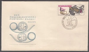 CZECHOSLOVAKIA 1972 FDC SC#1858, Stamp Day 1972. - Picture 1 of 1