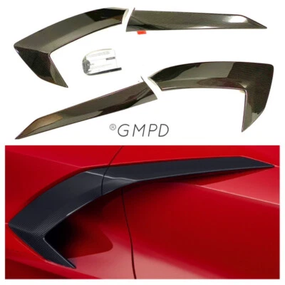 Corvette C8 2021-2025 kit de cuchara de admisión en fibra de carbono real GM OEM NUEVO 84743060 Foto 1 de 4