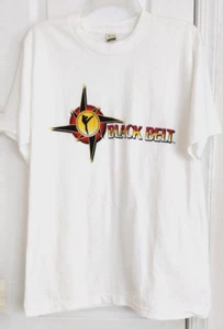 Vintage Black Belt Magazine Size Large Short Sleeve Screen Stars Shirt - Picture 1 of 6