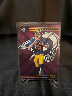 2018 Panini XR Purple /25 Jared Goff #89 - Image 1 of 3