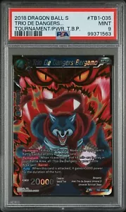 Dragon Ball Super Card Game - TB1-035 SR - Trio De Dangers Bergamo Psa 9 - Picture 1 of 2