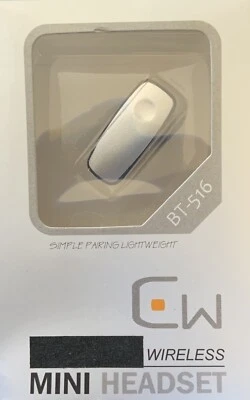 CW - Wireless Mini Bluetooth Earpiece - BT-516 - Silver - Image 1 of 4
