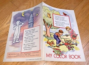 1946 METROPOLITAN LIFE INSURANCE CO. - MY COLOR BOOK Neu & unbenutzt - Bild 1 von 6