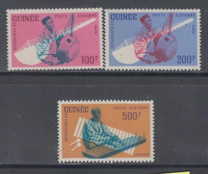 Guinea 1962 Luftpost Musiker Sc C32-34 postfrisch - Bild 1 von 1