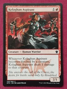 Magic The Gathering DRAGONS OF TARKIR KOLAGHAN ASPIRANT red card MTG - Picture 1 of 2