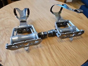 Retro MKS Radius Bicycle Pedals And Cages Mtb Part Lightweight Road Bike #6220 - Picture 1 of 13