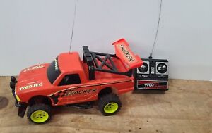 Vintage Tyco RC Turbo Shocker Red Truck And Remote Control - Tested- Working