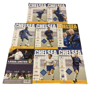 Bundle of Eight Chelsea Programmes Home & Away from Season 2001/02 Free UK P&P - Picture 1 of 1