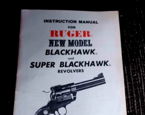 Ruger Blackhawk & Super Blackhawk Revolver Bedienungsanleitung Datum 1979 - Bild 1 von 7