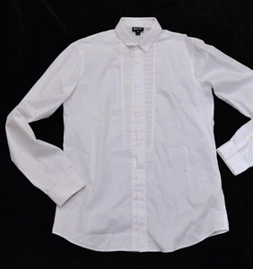 LN! Just Cavalli white tuxedo LS shirt Men's S SMALL 46 - Picture 1 of 4