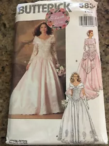 BUTTERICK #5831 - SEÑORA HERMOSO VESTIDO DE NOVIA FUERA DEL HOMBRO PATRÓN 8-12 FF - Imagen 1 de 2