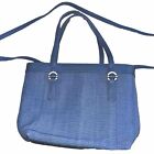 Liz Claiborne Tote Handbag Light Blue  With Zipper