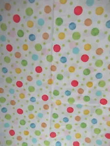 Springs Creative Fabric "DOT" VTG 2015 WHITE WITH DOTS ALLOVER 33"X44"W NEW - Picture 1 of 6