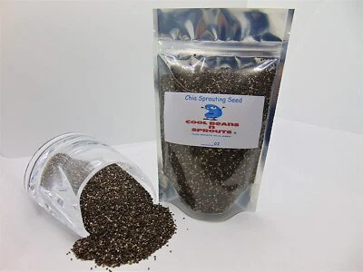 Chia Seeds for Sprouting Microgreens, COOL BEANS N SPROUTS brand - Image 1 of 2