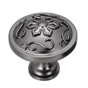 10 Pack Kitchen Cabinet Knobs - 1.26 Inch Gunmetal Grey Knobs Cabinet Hardwar... - Picture 1 of 9