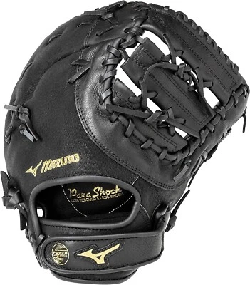 Nuevo con etiquetas Guante Mizuno GFX102 Prospect 12.5" Primera Base Negro Lanzamiento a la Mano Derecha Foto 1 de 3