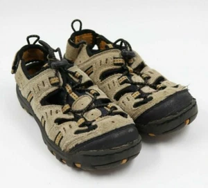 Sonoma Boys Beige Suede Slip On Sport Sandals Sneakers Shoes Size 1M - Picture 1 of 7