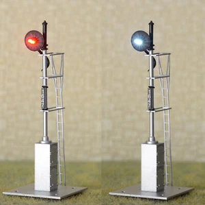 1 x HO scale model railroad Bi-Colors searchlight signal fine metal made #03RW - Picture 1 of 6