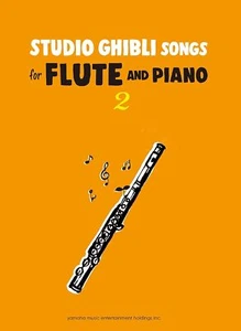 Studio Ghibli Songs for Flute and Piano Vol.2 Sheet Music Book English New! - Picture 1 of 3