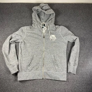 Roots Canada Full Zip Hoodie Gray Heather Athletic Sweatshirt Womens Large - Picture 1 of 10