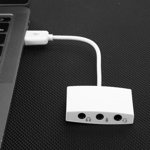 USB 2.0 Soundkartenadapter Externer 3D 7.1 Kanal Konverter Für PC Laptop CHP - Afbeelding 1 van 17