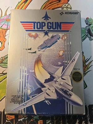 Top Gun (Nintendo Entertainment System, NES, 1987) With Box No Manual - Image 1 of 4