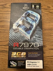 XFX R7970 3GB GDDR5 Graphics Card Ghost Thermal Used - Recently Untested - Picture 1 of 9