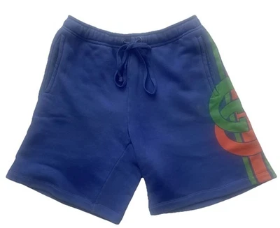 Gucci Men’s Short Size S 100% Cotton Drawstring Blue Pockets - Image 1 of 4