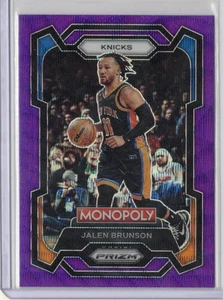 2023-24 Panini Prizm Monopoly #59 Jalen Brunson púrpura - Imagen 1 de 2