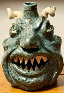 Jarra firmada J. G. Dunning 'LUKE' Devil Face, Greensboro NC, fecha 3-3-2006 - Imagen 1 de 14