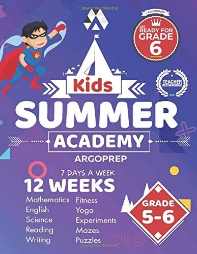 KIDS SUMMER ACADEMY BY ARGOPREP - GRADES 5-6: 12 WEEKS OF By Argo Brothers *NEW* - Image 1 of 1