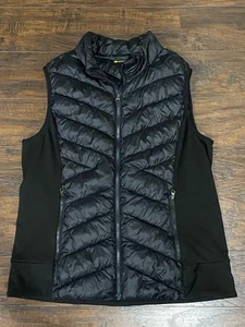 Zella Women's Black Full Zip Vest Puffer Athletic Athleisure Size XL - Picture 1 of 6