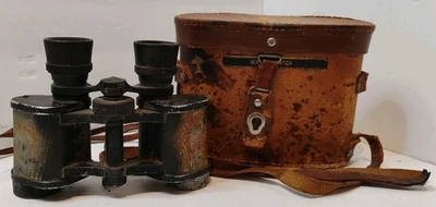 Vintage Tuxon "Wellsworth" Binoculars 8x25 w/ Original Leather Case From France - Image 1 of 4