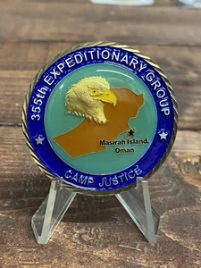 Air Force 355th Air Expeditionary Group Camp Justice Challenge Coin - 9/11 Back - Picture 1 of 4
