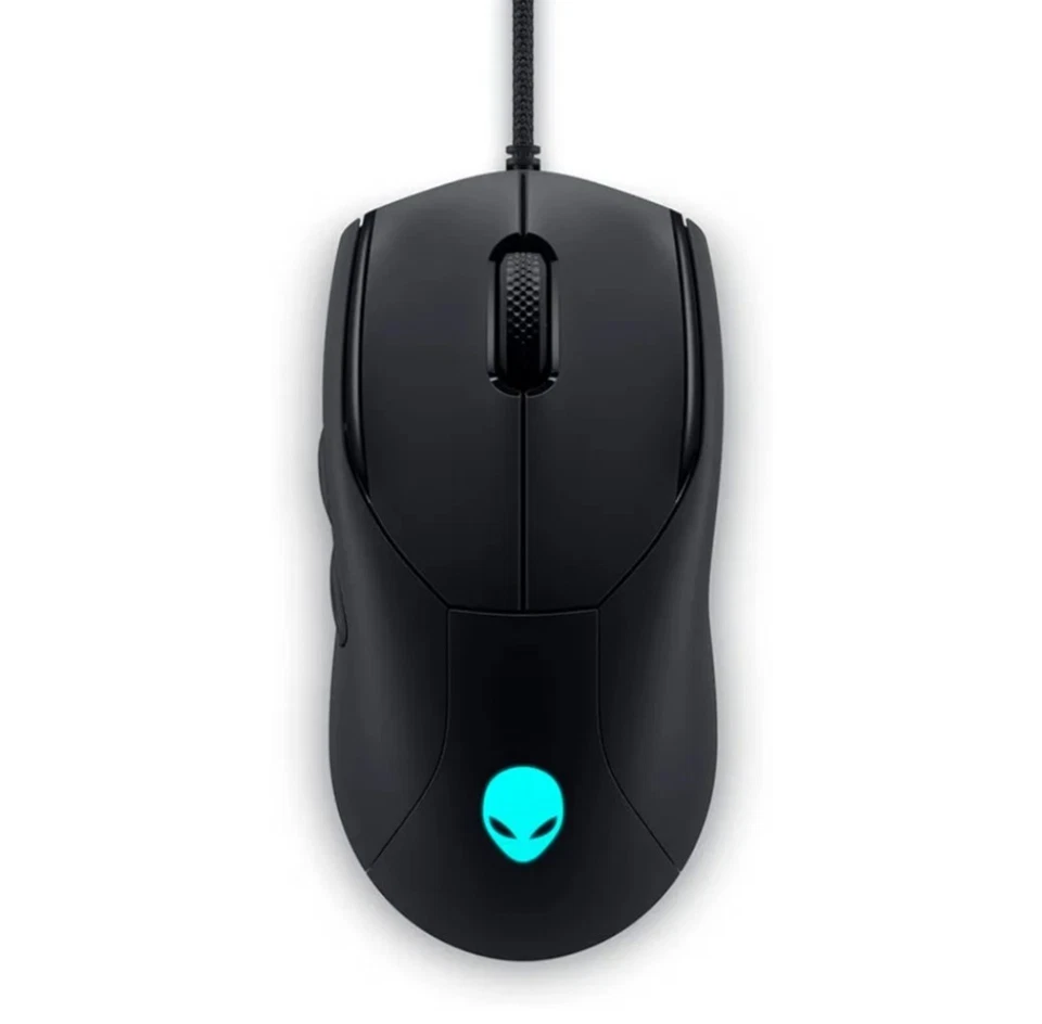 Alienware AW320M Wired Gaming Mouse, USB-A, Optical Sensor, 6 Buttons - Black - Image 1 of 4