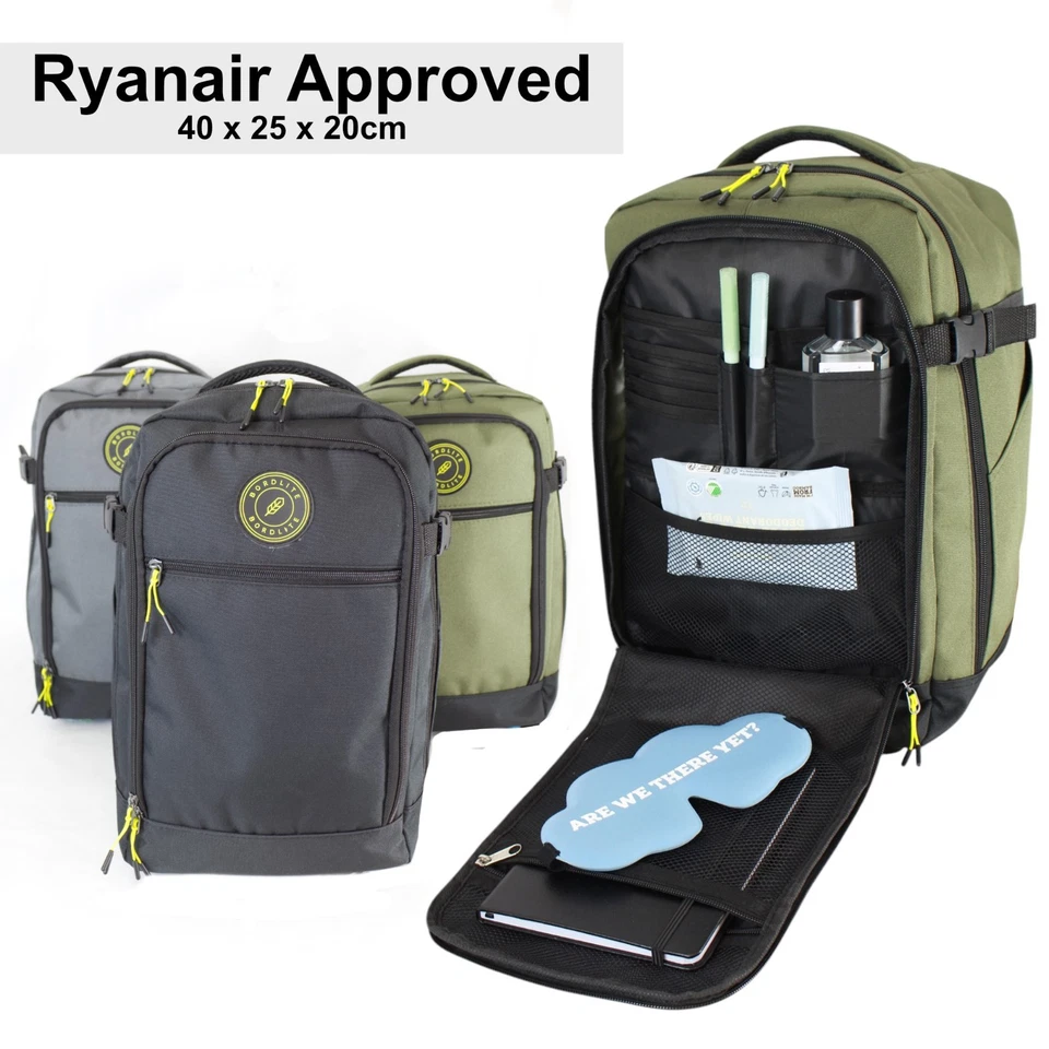 Ryanair Approved Cabin Bag Under Seat Baggage 40x25x20cm Luggage Carry On Travel - Image 1 of 4
