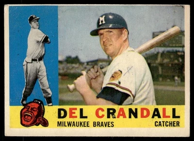 1960 Topps #170 Del Crandall - GOOD - Image 1 of 2