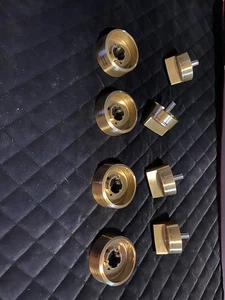 (4) PERILLA DE LATÓN CEPILLADO CAFÉ GE y ANILLOS DE AJUSTE para 48” Pro Range y Rangetop - Imagen 1 de 9