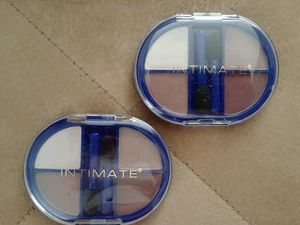 Lot 2 INTIMATE Four Professionally Matched Eyeshadow Palette Shades Brown Matte - Picture 1 of 20
