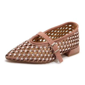 N7576 BALLERINA DONNA MIMMÙ WOMAN PERFORATED FLAT SHOES - Picture 1 of 4