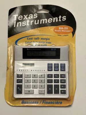 Brand New Texas Instruments TI BA-20 Profit Manager Calculator Sealed - Image 1 of 4